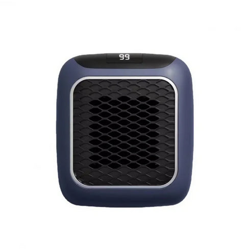 Square Household Heater Mini Ceramic Bedroom Explosive Warm Air Fan Office Desktop Heater - blue